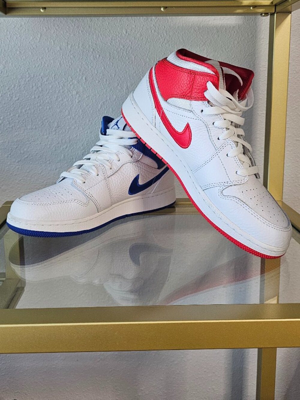 Nike Air Jordan 1 Mid SE GS 85 Mismatched Sneakers 7Y